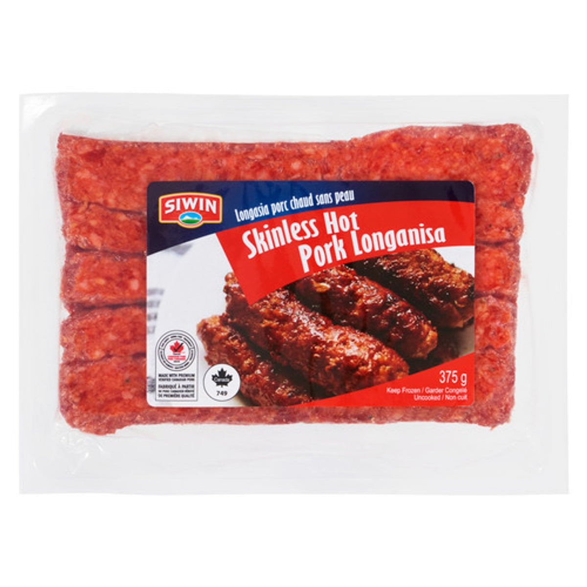 Siwin Sweet Skinless Pork Longanisa 14/375g