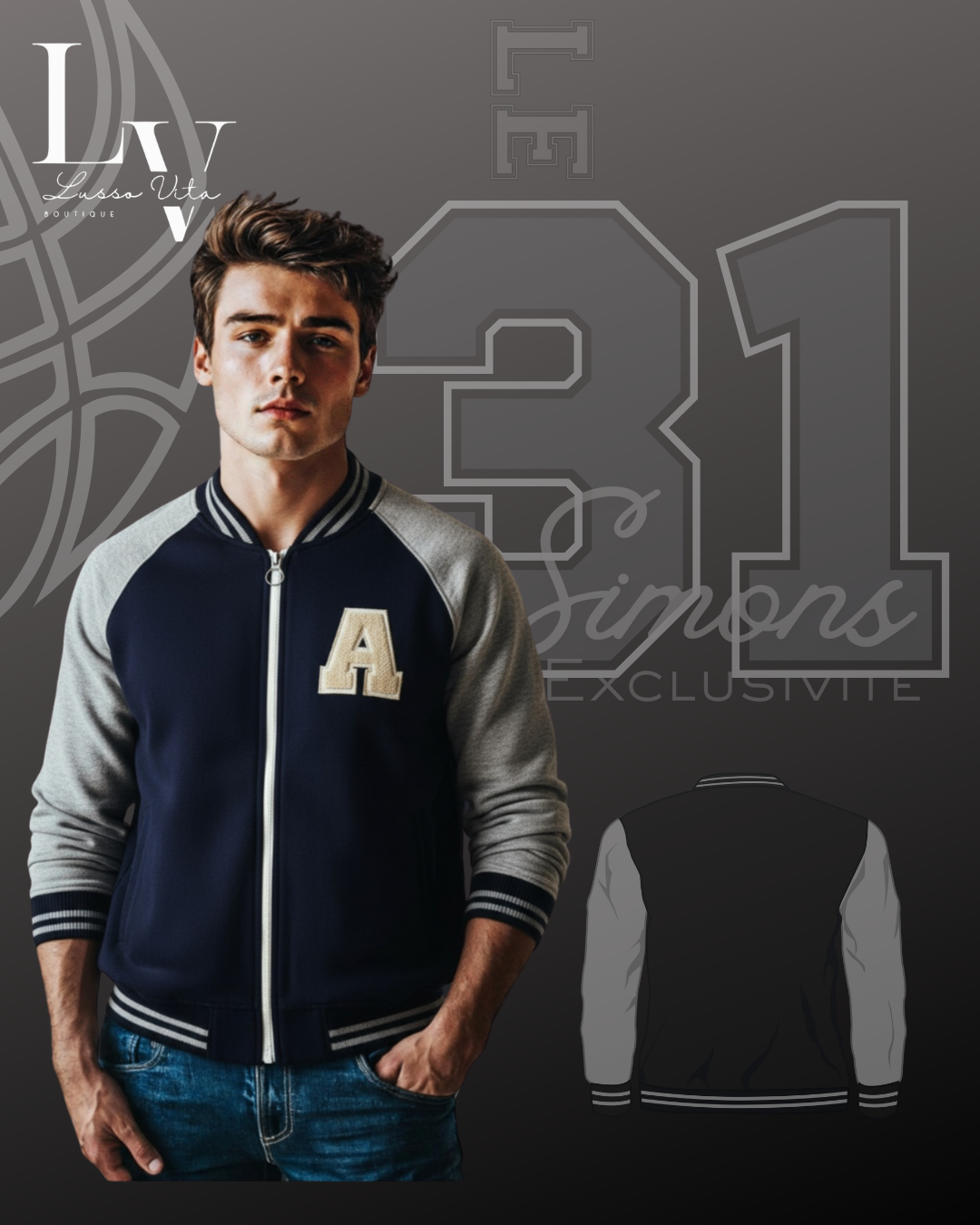 Le31 Simons Exclusivite Varsity Jacket