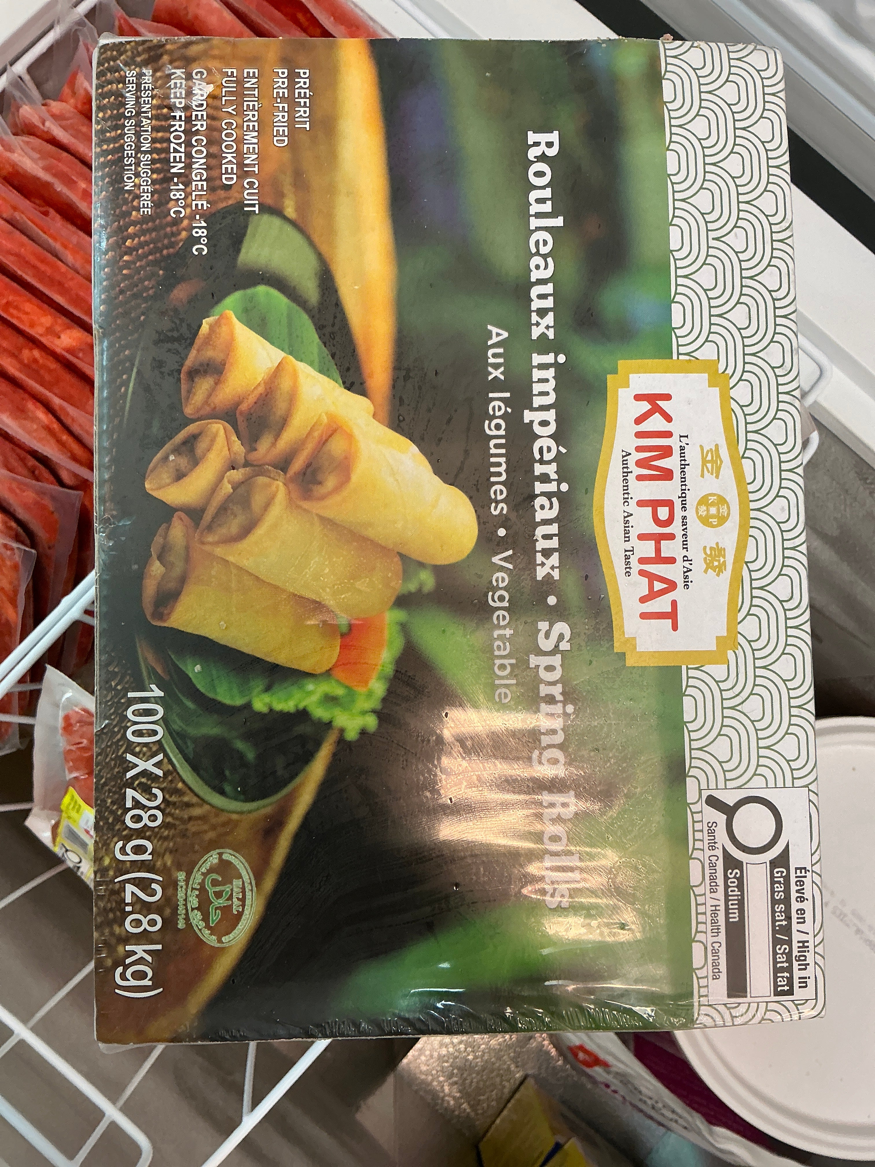 Precooked Vegetable Spring rolls