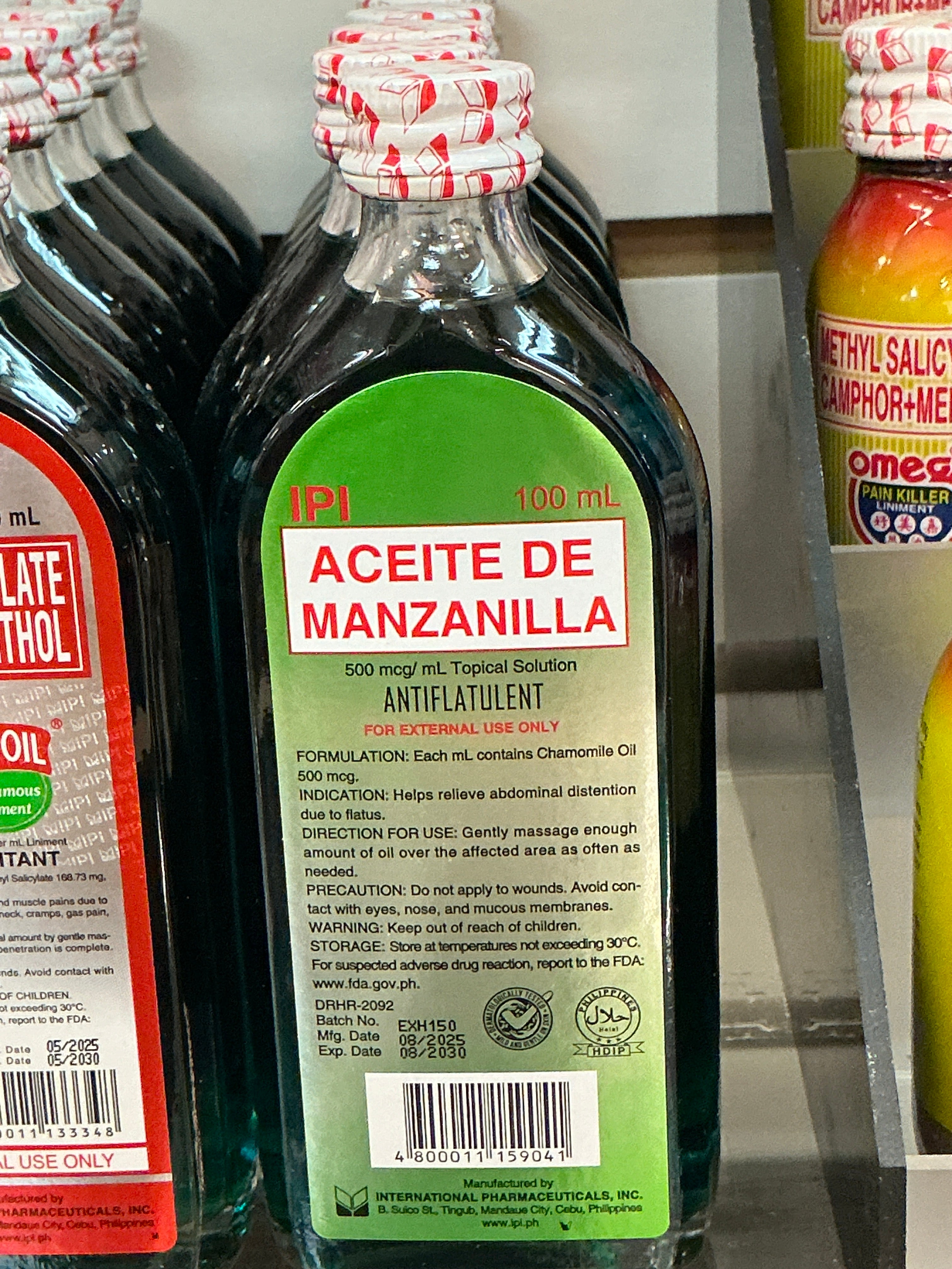 Aceite de Manzanilla