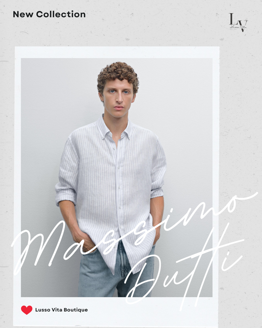 Massimo Dutti Striped Linen Button-Down Long Sleeve
