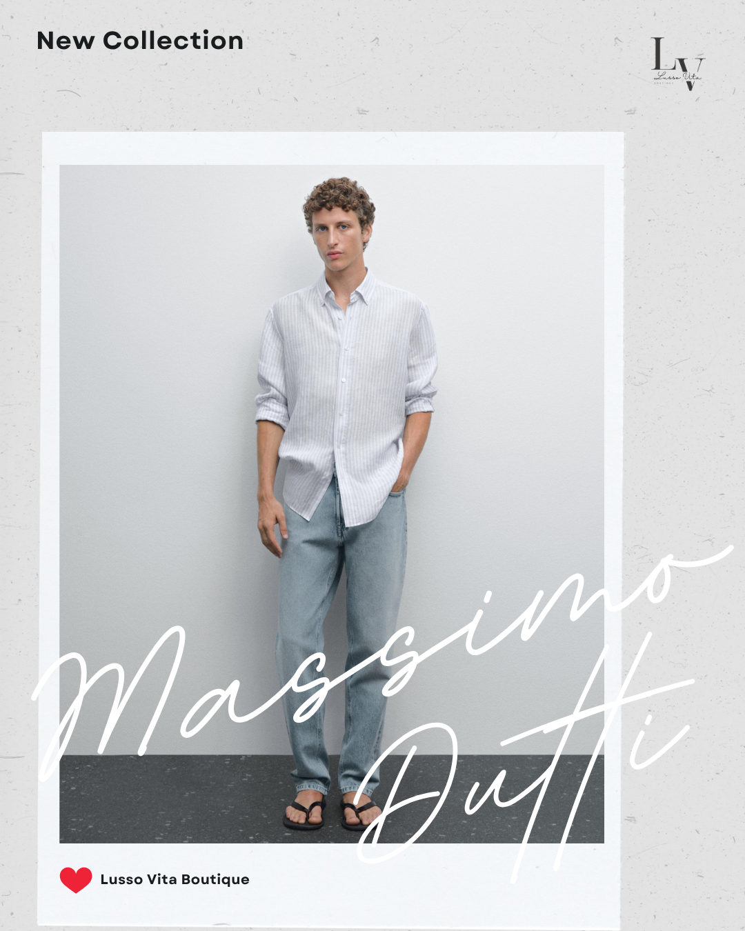 Massimo Dutti Striped Linen Button-Down Long Sleeve