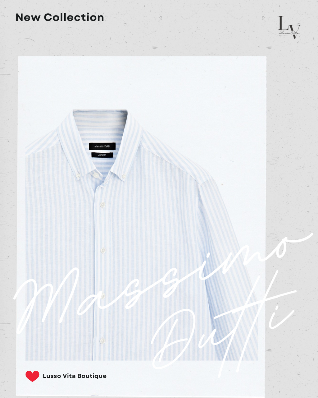 Massimo Dutti Striped Linen Button-Down Long Sleeve