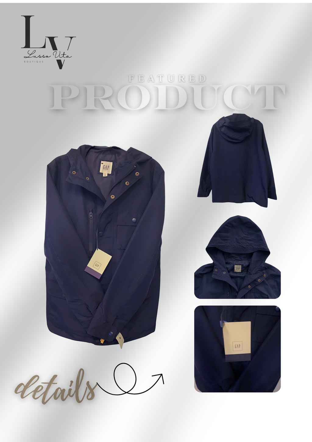 GAP Men's Hooded Jacket