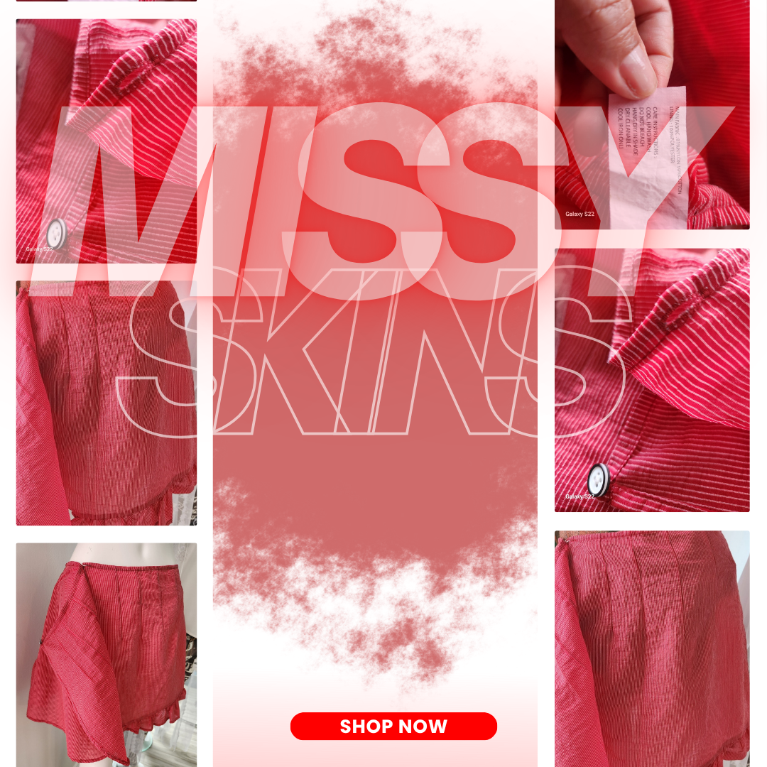 Missy Skins Red Statement Skirt