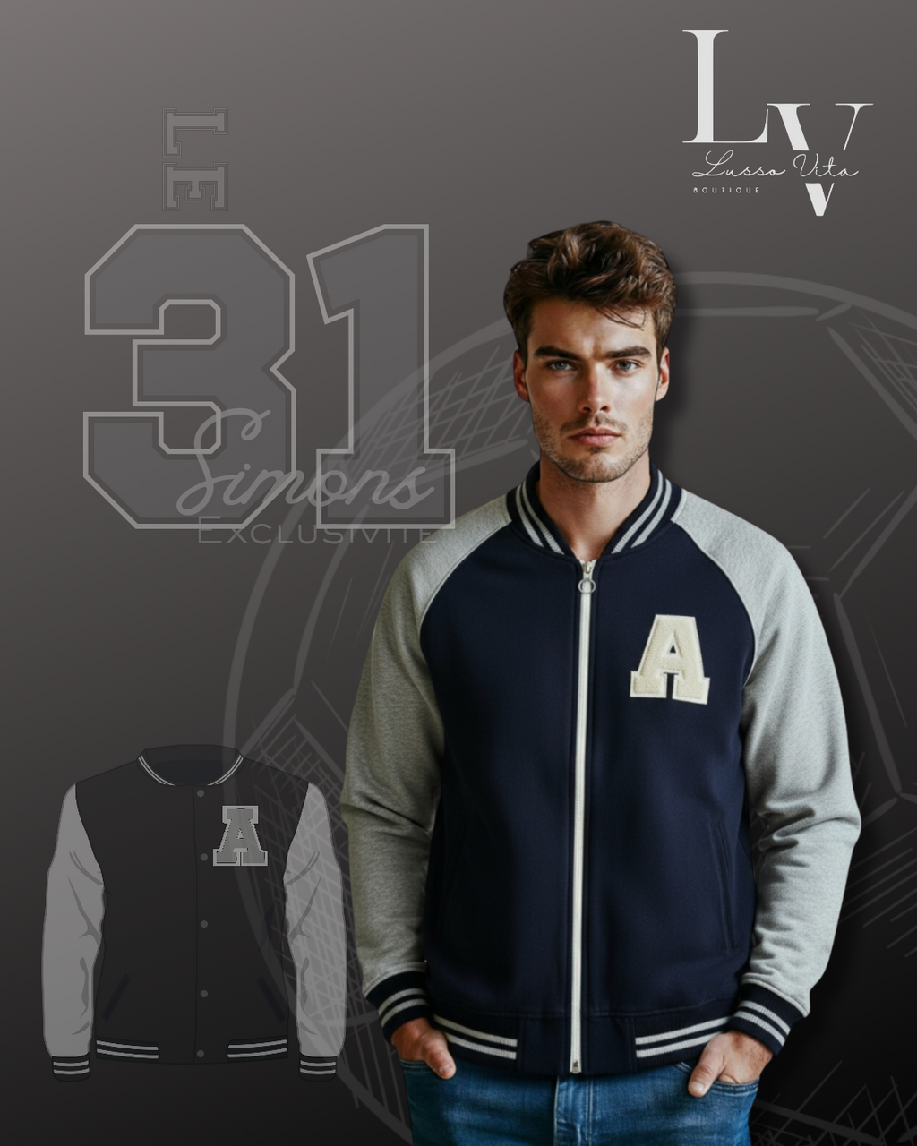 Le31 Simons Exclusivite Varsity Jacket